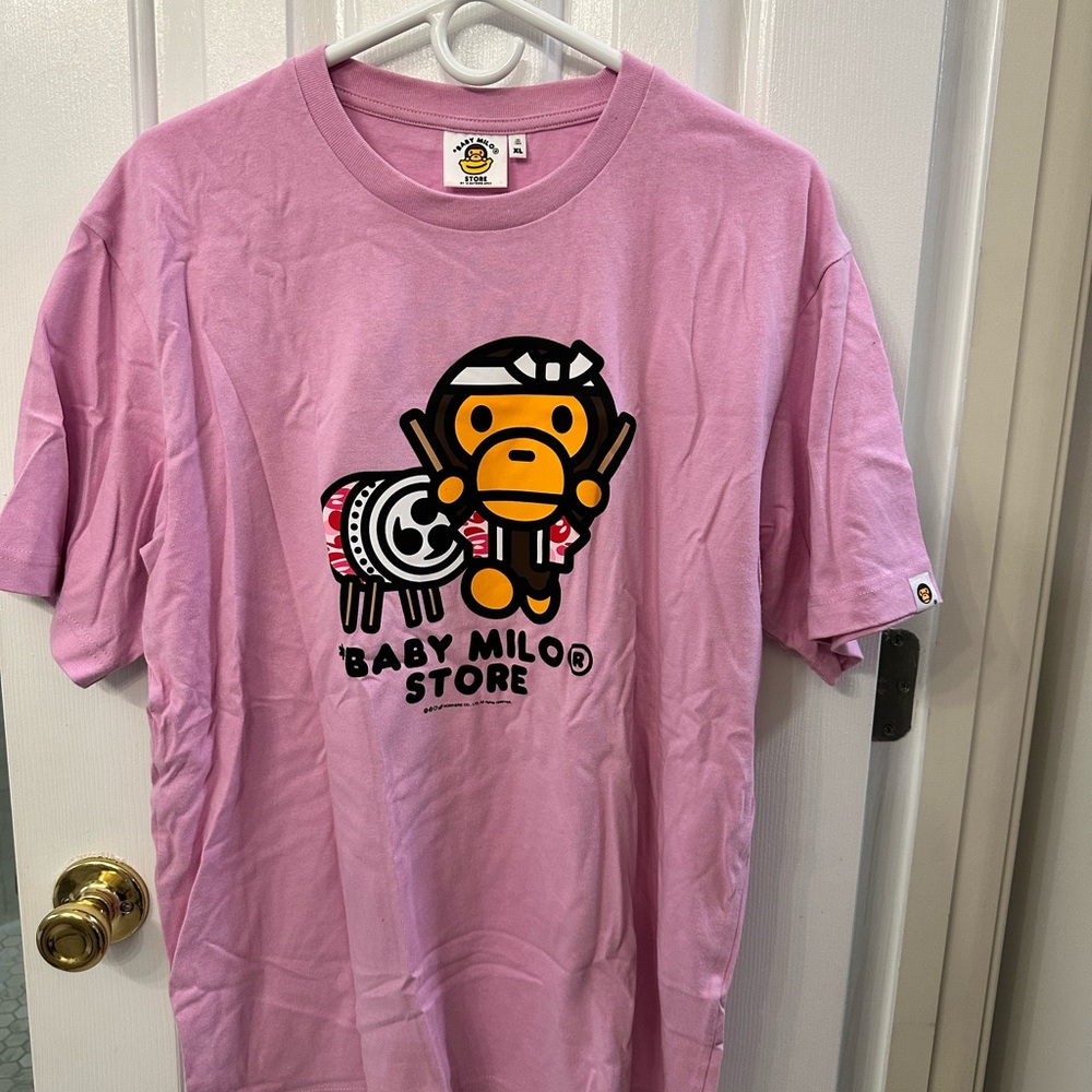 Baby Milo by Bathing Ape Pink Graphic T-Shirt